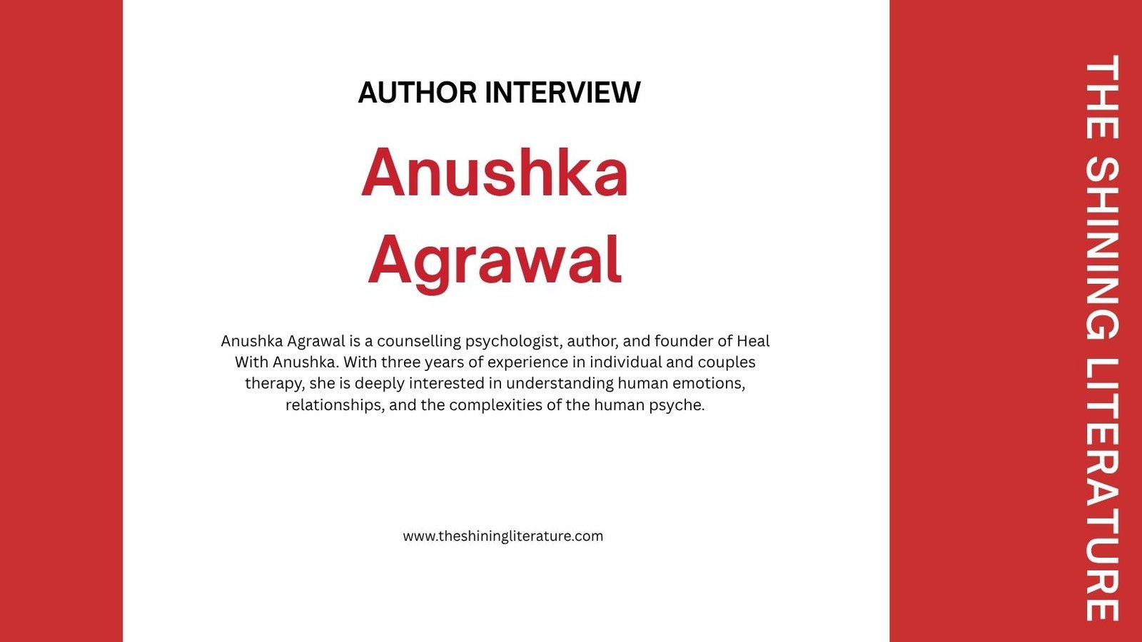 Anushka Agrawal Author Interview